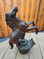 Bronzen steigerend paard beeld - 40 cm - 5,3 kg, Ophalen of Verzenden