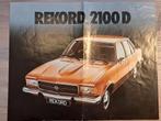 Folder Opel Rekord D uitgave 1972, Auto diversen, Ophalen of Verzenden