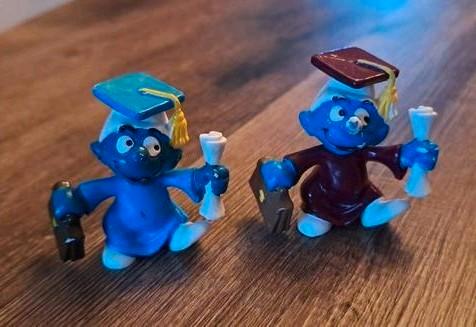 2x Afgestudeerde Smurf., Verzamelen, Smurfen, Gebruikt, Ophalen of Verzenden