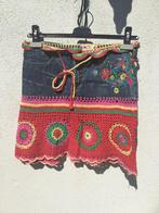 Denim rok met gehaakte details, Kleding | Dames, Rokken, Blauw, Ophalen of Verzenden, Zo goed als nieuw, Maat 36 (S)