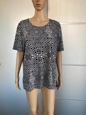 G412 Lang top shirt mt. L=42/44 zwart/wit Cadi-Gales beschikbaar voor biedingen