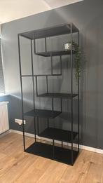Zwarte metalen rek/divider, Huis en Inrichting, Ophalen, Zo goed als nieuw, Minder dan 150 cm, 150 tot 200 cm