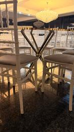 2 soorten Tafels en stoelen voor bruiloftzaal, Ophalen, Gebruikt, 100 tot 150 cm, Rond