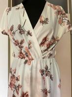 Bloemenprint Lange Zomerjurk, Maat 38/40 (M), Wit, Ophalen of Verzenden, Zo goed als nieuw