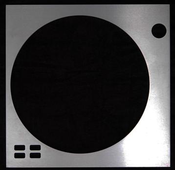 B&O onderdeel van draaitafel bovenblad geborsteld staal beschikbaar voor biedingen