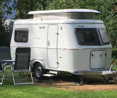 Eriba Touring Triton 410  - lengtebed mover fietsendrager, Caravans en Kamperen, Caravans, Particulier, tot en met 3, 750 - 1000 kg