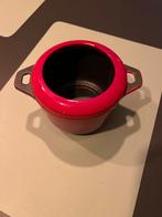 Invicta braadpan - Rood - Gietijzer geen Le Creuset, Ophalen of Verzenden, Zo goed als nieuw, Koekenpan of Braadpan, Gietijzer