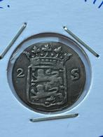 West-Friesland dubbele stuiver 1794, Zilver, Overige waardes, Ophalen of Verzenden, Vóór koninkrijk