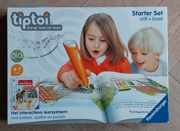 Tiptoi: Starter Set + Boek “Op de Boerderij” (met pen), Kinderen en Baby's, Speelgoed | Educatief en Creatief, Zo goed als nieuw