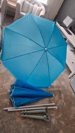 strand parasols 2x blauw, Kinderen en Baby's, Overige Kinderen en Baby's, Zo goed als nieuw, Ophalen