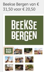 Beekse bergen. Voucher., Eén persoon, Kortingskaart