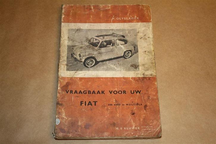 Vraagbaak Fiat 600, 600D Multipla - 1965, Auto diversen, Handleidingen en Instructieboekjes, Ophalen of Verzenden