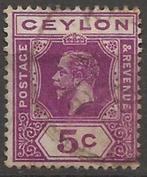 Ceylon, Postzegels en Munten, Verzenden, Zuid-Azië, Gestempeld