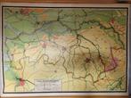 Vintage Schoolkaart Noord-Brabant – R. Bos (ca. 1955), Origi, Antiek en Kunst, Ophalen, Aardrijkskunde