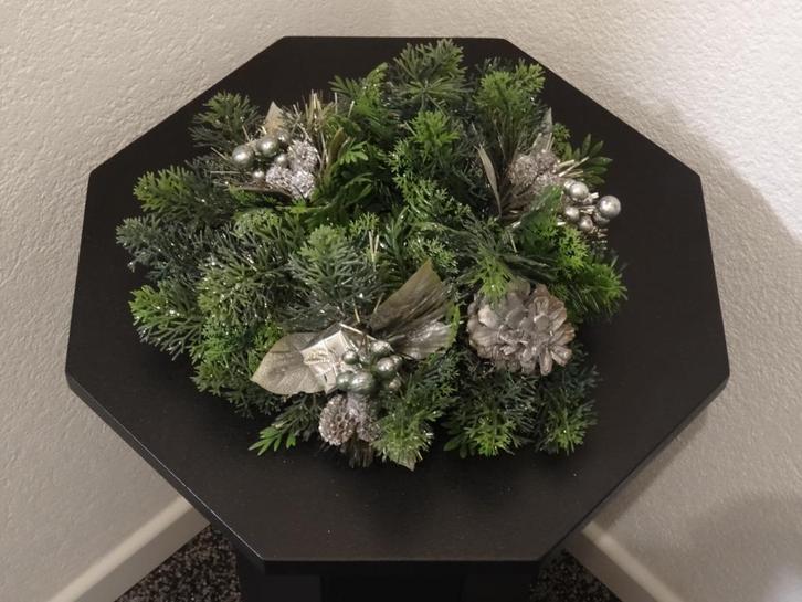 Mooie kunst kerst krans, diameter circa 25 cm (nieuw), Diversen, Kerst, Nieuw, Ophalen of Verzenden