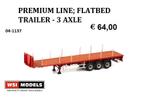 WSI Models flat rack trailer, Ophalen of Verzenden, Nieuw, Bus of Vrachtwagen, Wsi