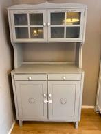 Mooie grijze Servieskast, Huis en Inrichting, Kasten | Buffetkasten, Ophalen, 50 tot 100 cm, Zo goed als nieuw, 150 tot 200 cm