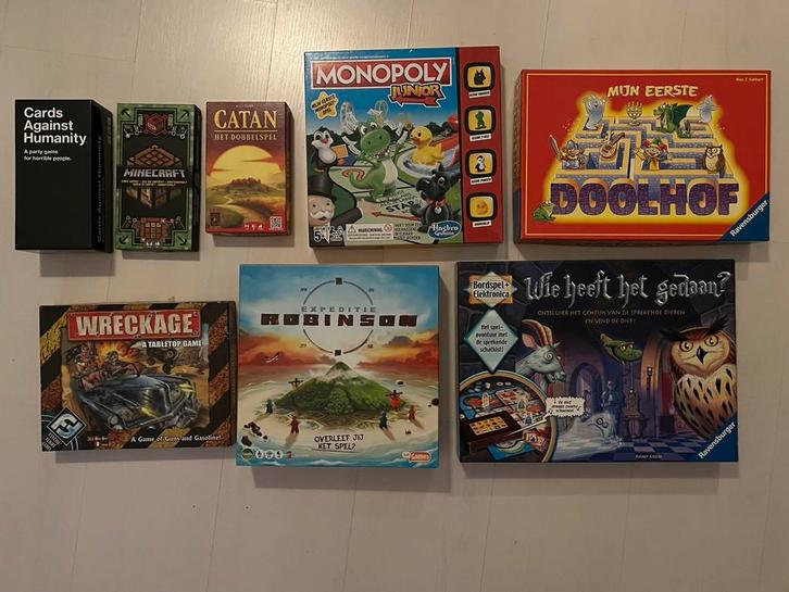 Diverse bordspellen, zie omschrijving, Hobby en Vrije tijd, Gezelschapsspellen | Bordspellen, Zo goed als nieuw, Ophalen