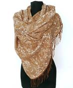 Nieuw pashmina sjaal beige / bruin, Ophalen of Verzenden, Zo goed als nieuw, Maat 46/48 (XL) of groter, Sjaal