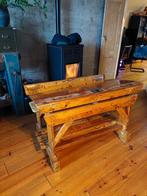 Antiek Vintage schoolbankje, Ophalen