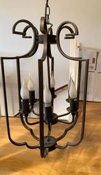 Messing kroonluchter moderne twist 6 lichten, Ophalen, Zo goed als nieuw, Metaal, Modern