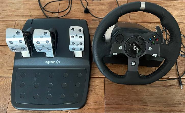Logitech G920 Racestuur Xbox/PC, Spelcomputers en Games, Spelcomputers | Xbox | Accessoires, Zo goed als nieuw, Xbox Original