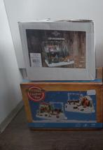 Kerstdorp huisjes kerstboomverkoop en schaats tafereel, Diversen, Ophalen of Verzenden, Nieuw