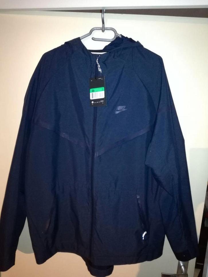 NIKE TECH FLEECE WINDJACKET MAAT XL, Kleding | Heren, Jassen | Zomer, Zo goed als nieuw, Maat 56/58 (XL), Blauw, Ophalen of Verzenden