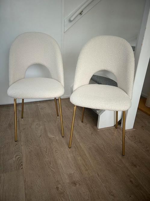 4 mooie nieuwe eetkamerstoelen, kuipstoelen , stoelen, Huis en Inrichting, Stoelen, Nieuw, Stof, Ophalen