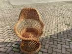 Stoel riet pauwenstoel, Huis en Inrichting, Ophalen, Zo goed als nieuw, Bruin, Eén