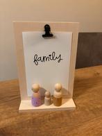 Houten clipboard “Family” – leuk cadeau of woonaccessoire, Ophalen, Zo goed als nieuw