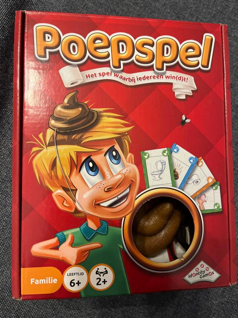 Poepspel - Leuk familiespel!, Ophalen of Verzenden, Zo goed als nieuw, Reisspel
