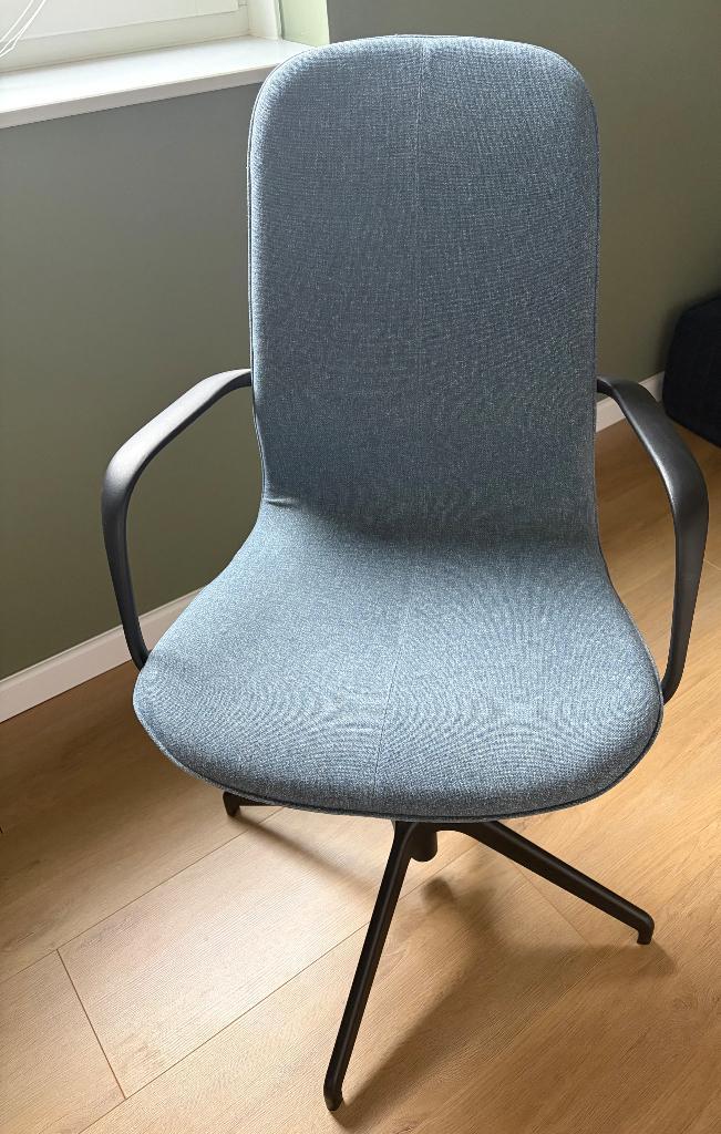 Bureaustoel langfjall ikea, Huis en Inrichting, Bureaustoelen, Zo goed als nieuw, Zwart, Ophalen