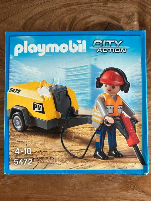 Playmobil 5472 werkman met drilboor (nieuw) € 5,, Kinderen en Baby's, Speelgoed | Playmobil, Nieuw, Complete set, Ophalen of Verzenden