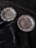 Twee antieke zilveren onderzetters, Antiek en Kunst, Ophalen of Verzenden