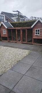 2 houten kippenhokjes met tussengelegen ren, Dieren en Toebehoren, Ophalen, Hout, Overige typen