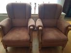 Fauteuils twee stuks zie foto's, Huis en Inrichting, Fauteuils, Ophalen, Hout, Gebruikt, Minder dan 75 cm