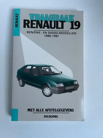 Vraagbaak Renault 19 benzine diesel 1988-1991 Kluwer Olving beschikbaar voor biedingen