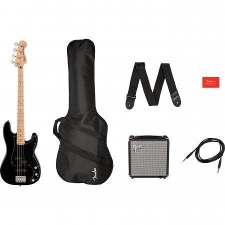 Squier Affinity Series Precision Bass PJ Pack MN  startset, Muziek en Instrumenten, Snaarinstrumenten | Gitaren | Bas, Zo goed als nieuw