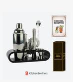 KitchenBrothers 11-delige Cocktailset met Receptenboek, Nieuw, Ophalen of Verzenden, Vaatwasserbestendig, Minder dan 1 liter