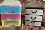2 setjes opbergbakjes met 3 lades, Ophalen of Verzenden, Gebruikt