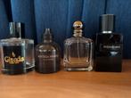 4 lege mannen parfum flesjes, Verzamelen, Parfumverzamelingen, Ophalen of Verzenden, Gebruikt, Parfumfles