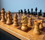 Ingelegd schaakbord (40) met Staunton schaakstukken K7, Hobby en Vrije tijd, Gezelschapsspellen | Bordspellen, Ophalen of Verzenden