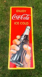 Coca Cola Emaille bord Emaillerie Belge, Verzamelen, Merken en Reclamevoorwerpen, Ophalen of Verzenden, Zo goed als nieuw, Reclamebord