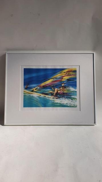 Sparts litho Surfer, Lia van Hengstum, genummerd. S41 beschikbaar voor biedingen