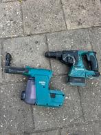 Makita boorhamher met stofzuiger DHR243, Doe-het-zelf en Verbouw, Gereedschap | Boormachines, Ophalen of Verzenden, Gebruikt, Boormachine