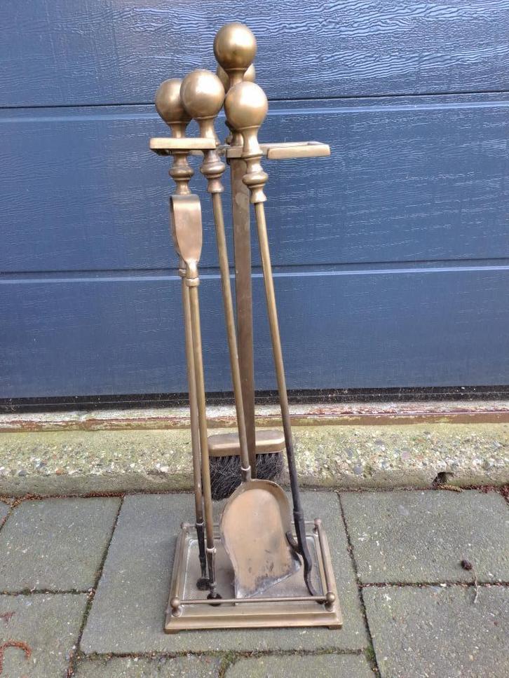 Koperen openhaard stel, Antiek en Kunst, Antiek | Koper en Brons, Koper, Ophalen of Verzenden