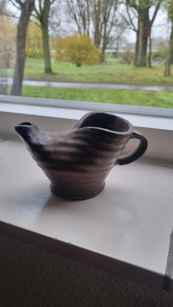 Vintage Olielampje - Prachtig Decoratief Stuk, Antiek en Kunst, Antiek | Keramiek en Aardewerk, Ophalen of Verzenden