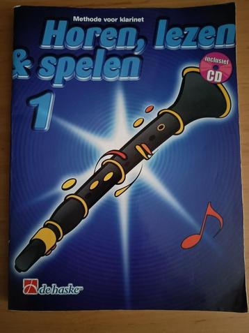 Muziekboek Horen, lezen & spelen 1 voor klarinet beschikbaar voor biedingen