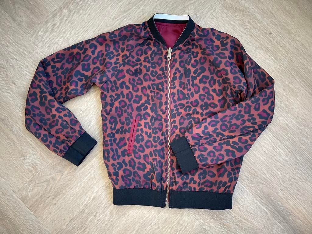 Looxs mooi jasje met panterprint maat 140, Kinderen en Baby's, Zo goed als nieuw, Looxs, Jas, Verzenden